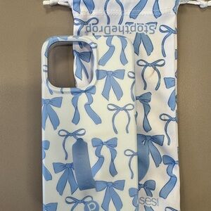 Loopy Case Blue Bow Pattern Phone Case